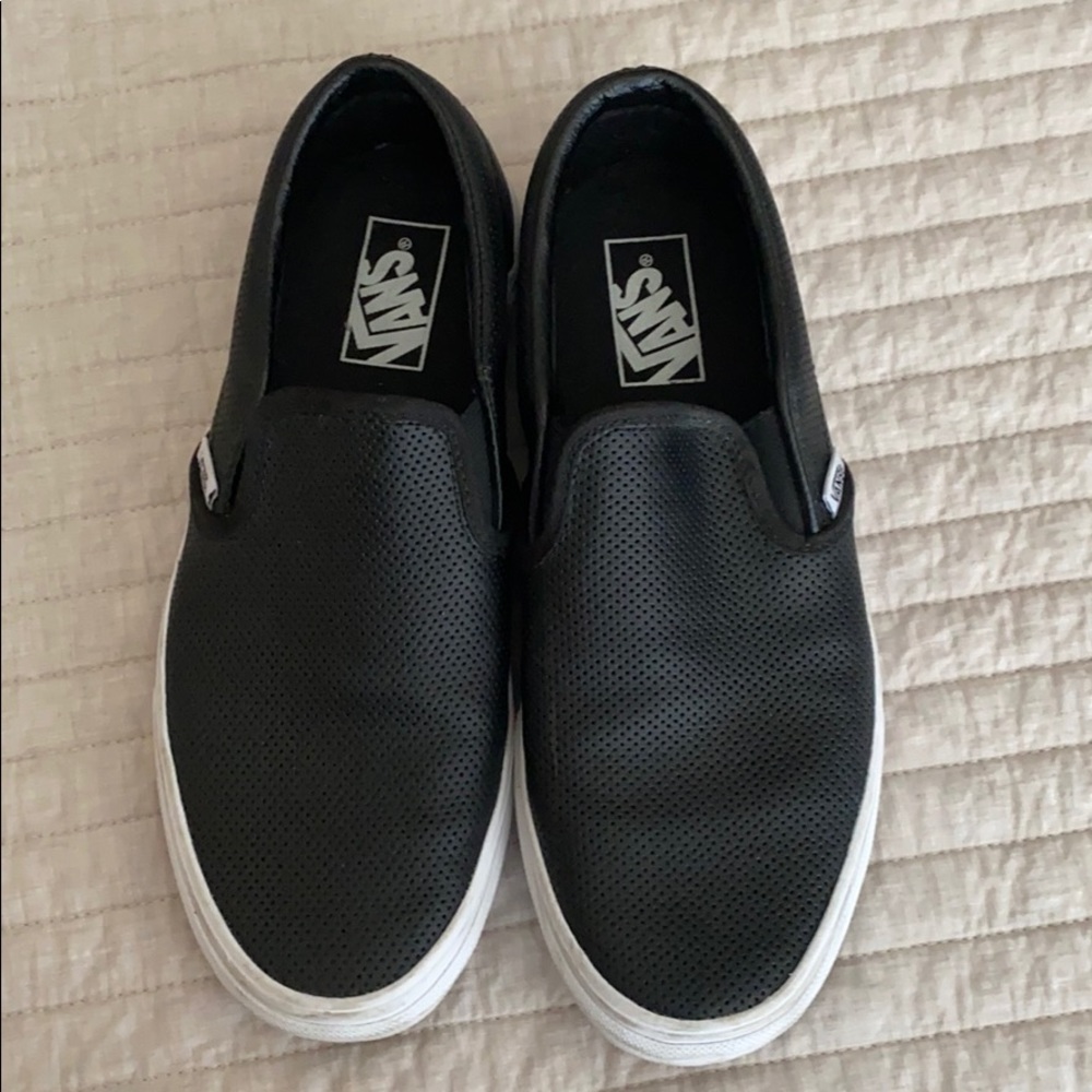 Black slip on vans